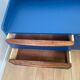 Low buffet / TV unit in midnight blue and wood, 1960