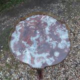 Antique Louis XVI style side table with marble top