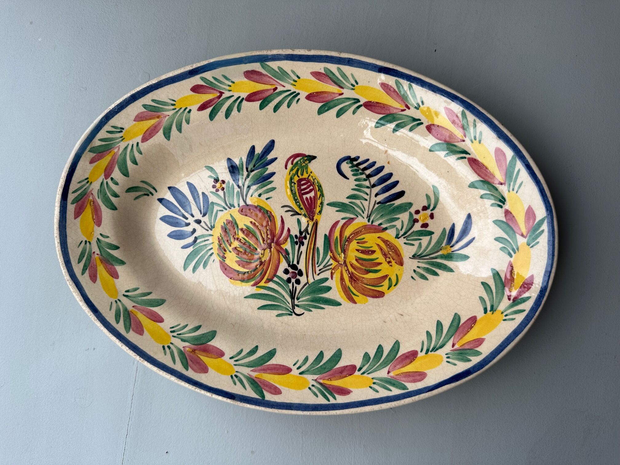 Quimper earthenware dish