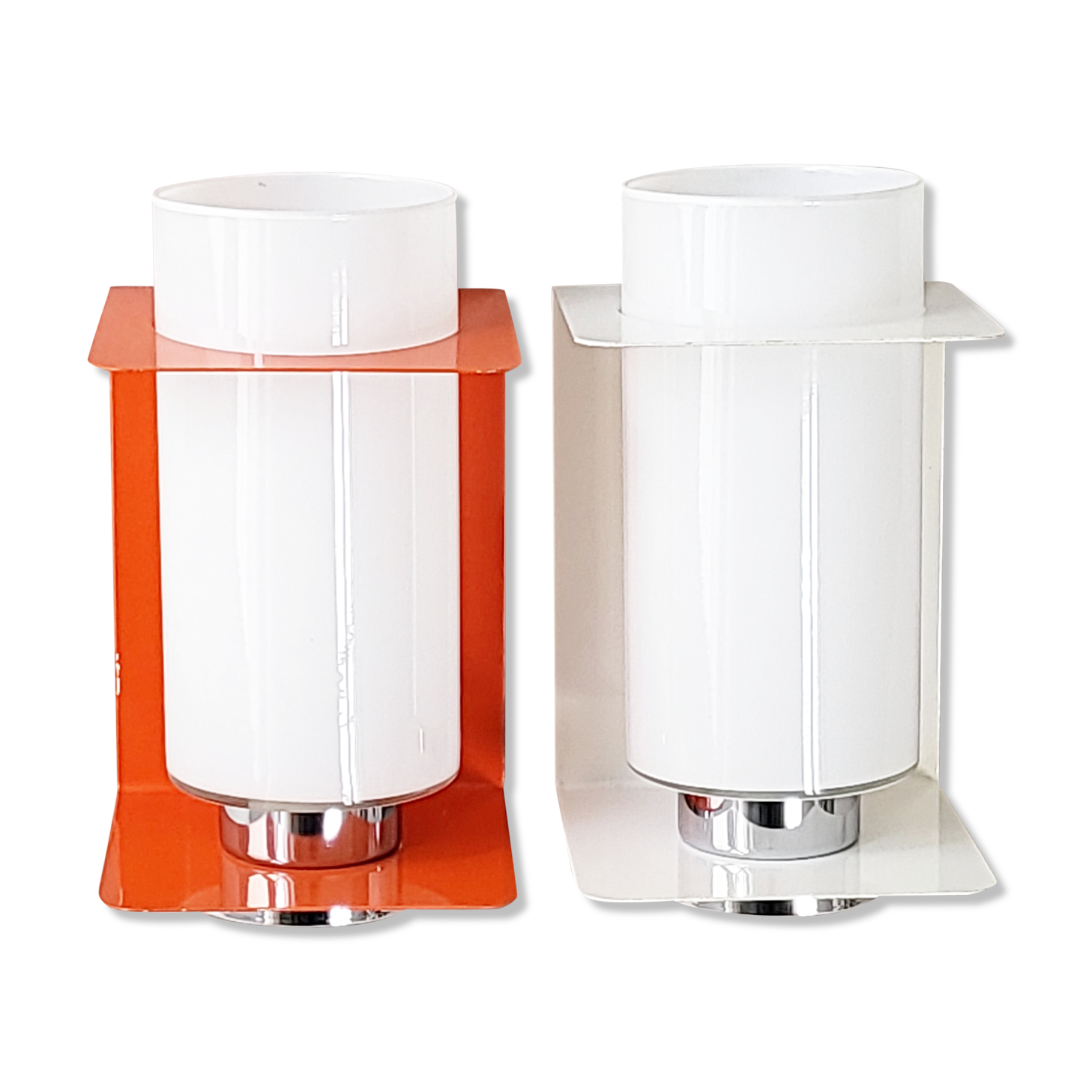 Pair of vintage wall lamps 1960 space age