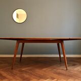 Meal table, expandable, oak