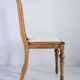 Unique mid-century chair, white upholstery, oak wood, Europe, 1960.