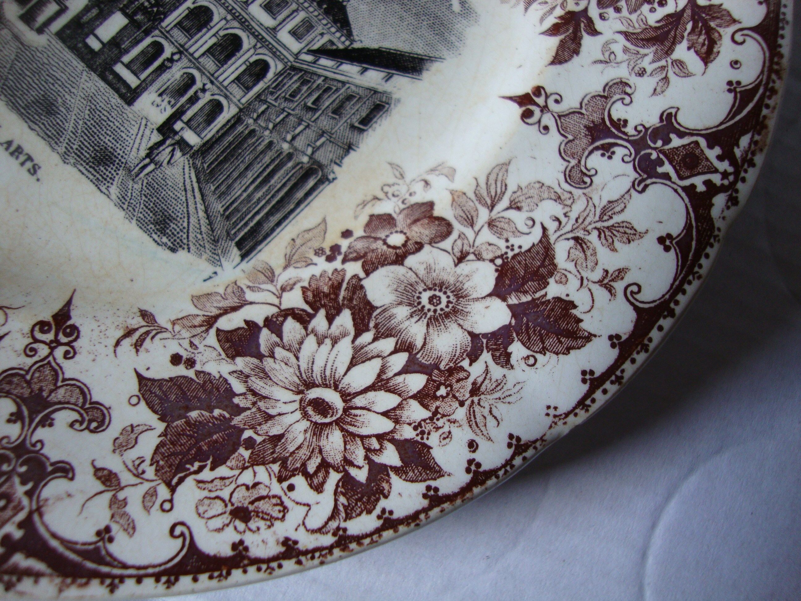 Keller and Guerin dessert plate "School of Fine Arts"