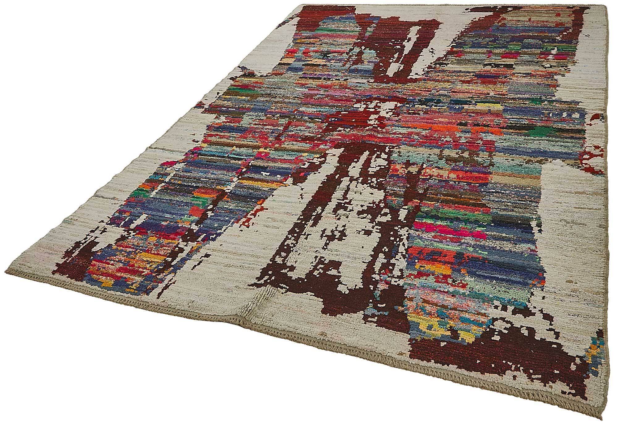 Handwoven Turkish Recycled Boho Rug 205 cm x 304 cm