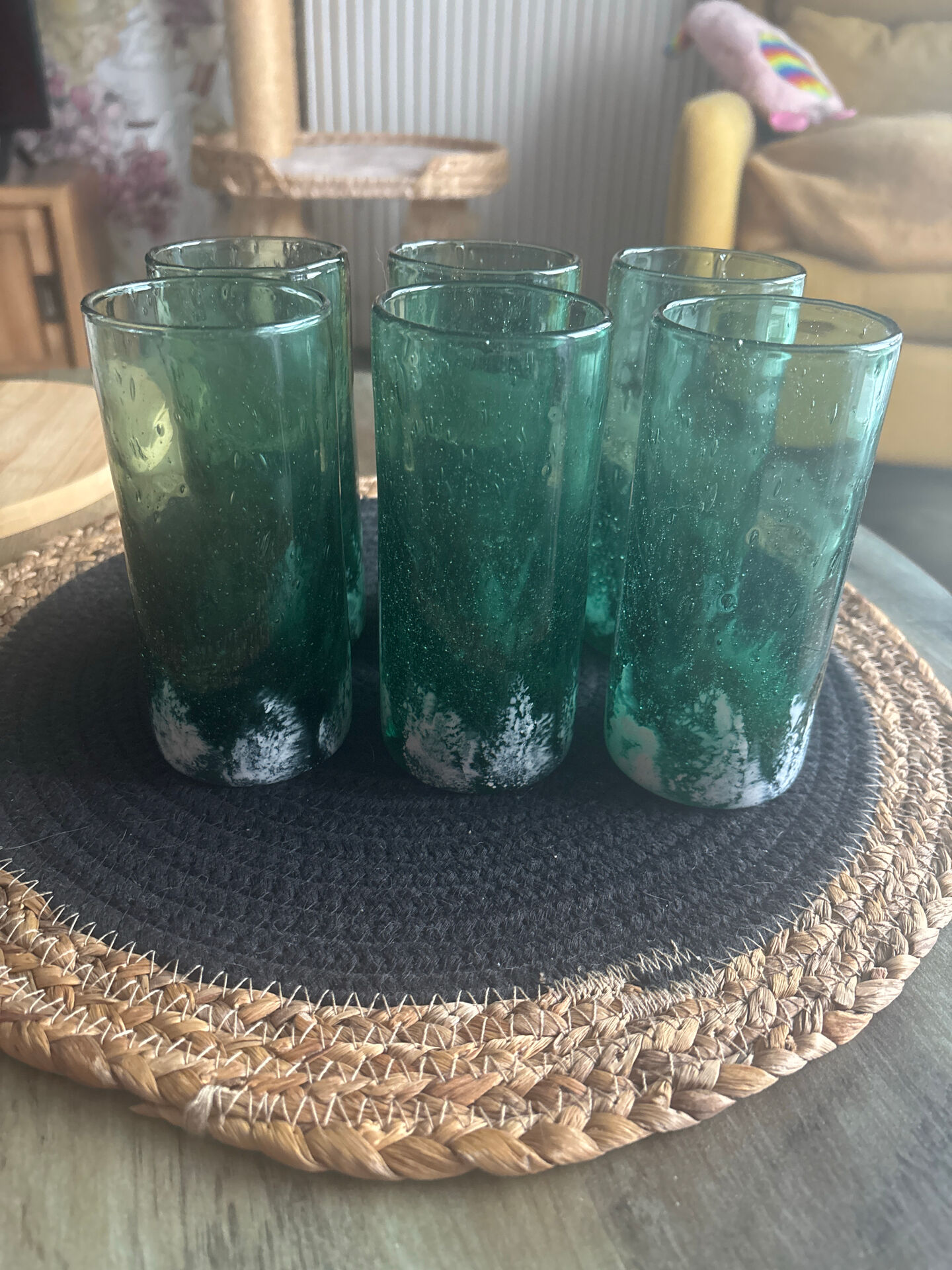 Set of 6 glasses from Verrerie d’Avallon
