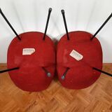 Set of Italian mid-century cocktail chairs, 1963.