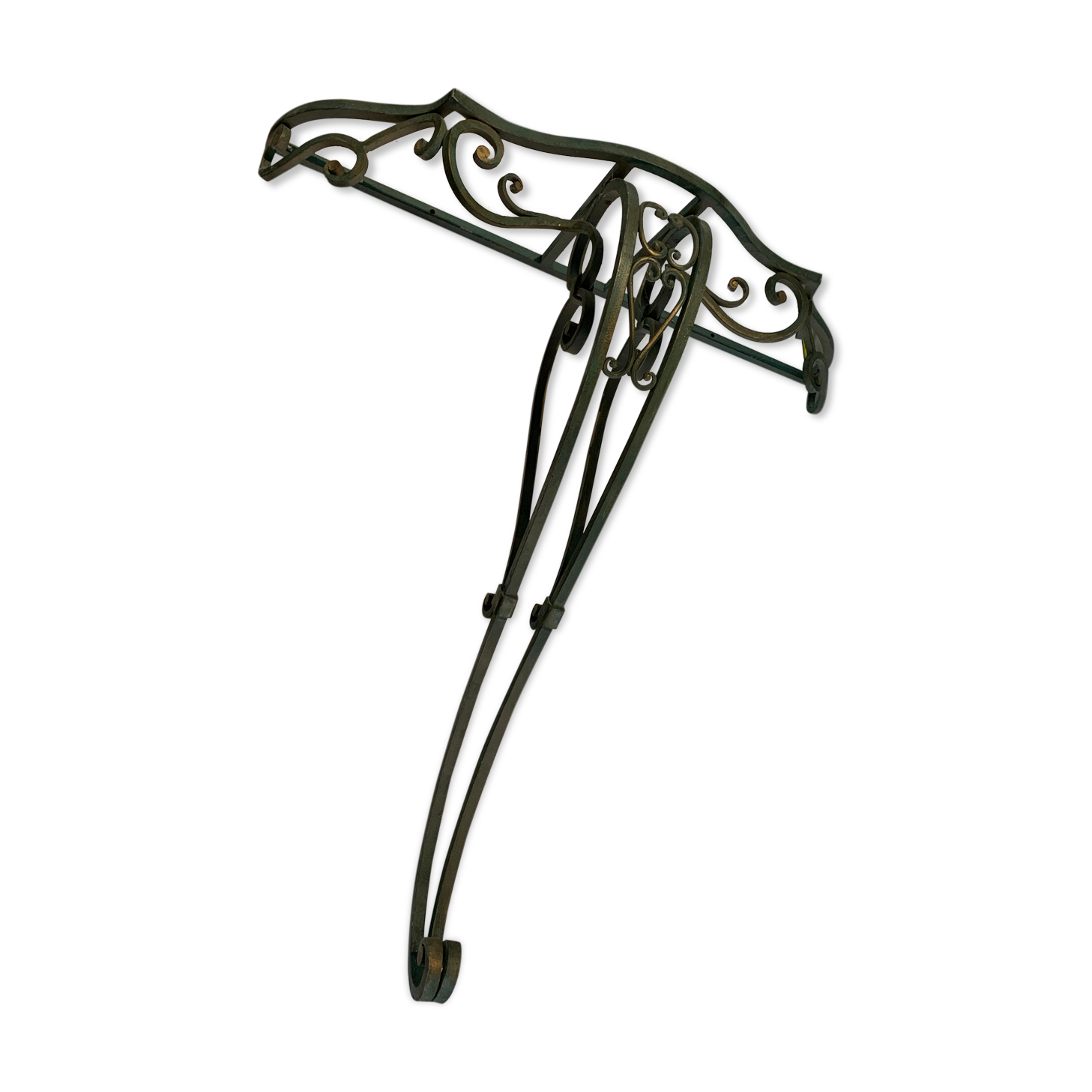 Forged iron wall console