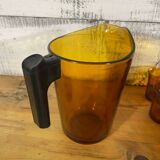 Amber Glass Orangeade Set from the 70s