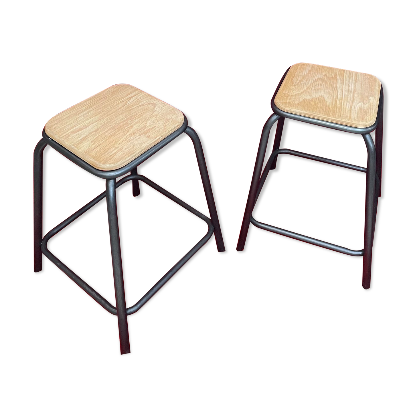 Pair of industrial stools