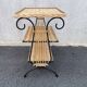 Table d’appoint lyre en osier