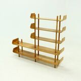 Large Birch Bookcase Shelving Unit by Willem Lutjens for Gouda Den Boer, 1953