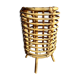 Pied de lampe rotin