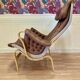 FAUTEUIL BRUNO MATHSSON CUIR 1960.