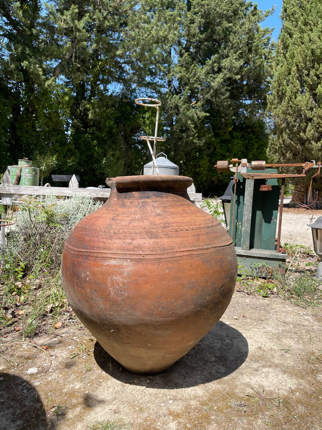 Terracotta pot jar