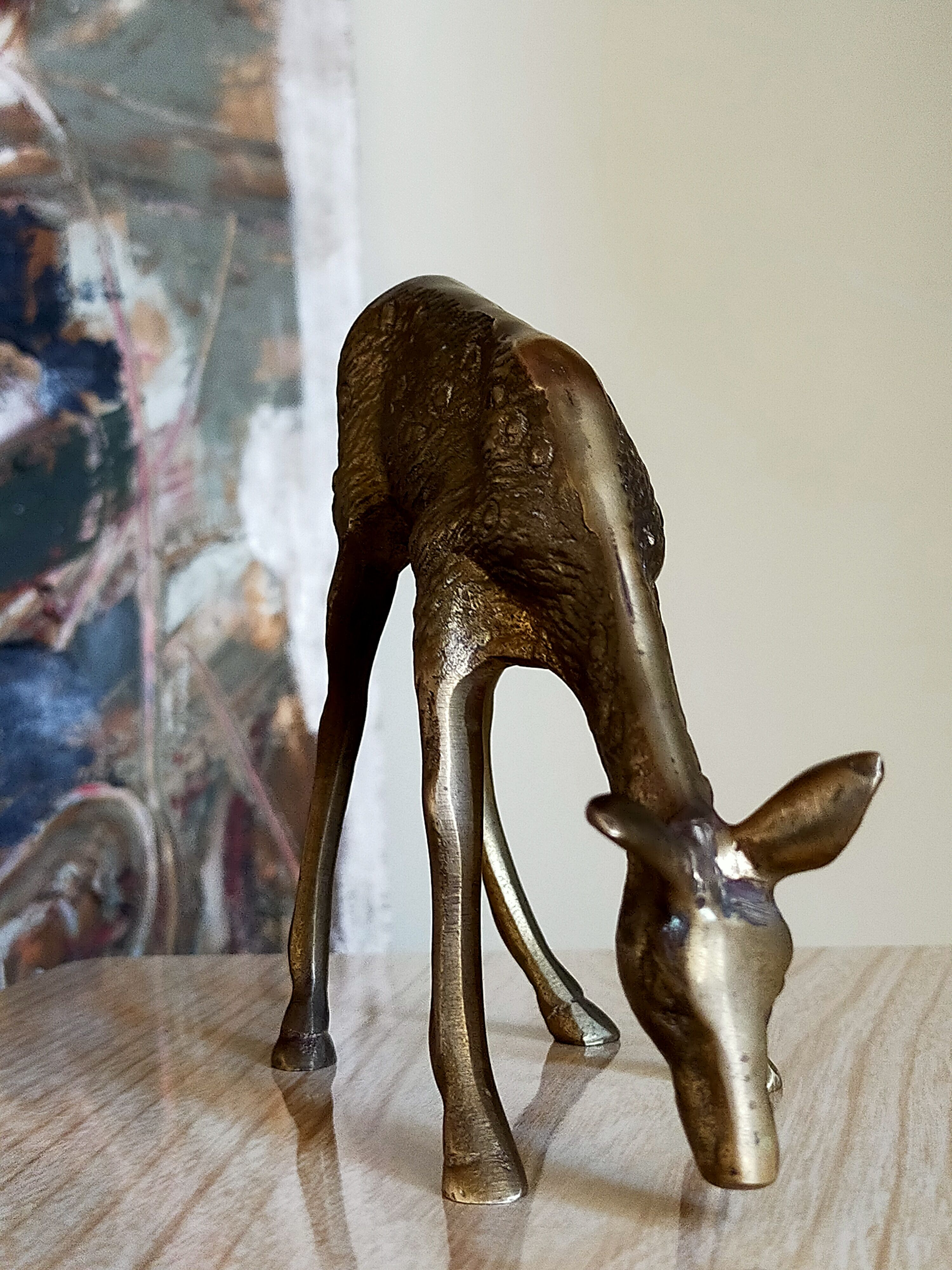 Solid brass doe