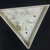 Space age wall lights in ABS plastic and frosted glass, set of 2