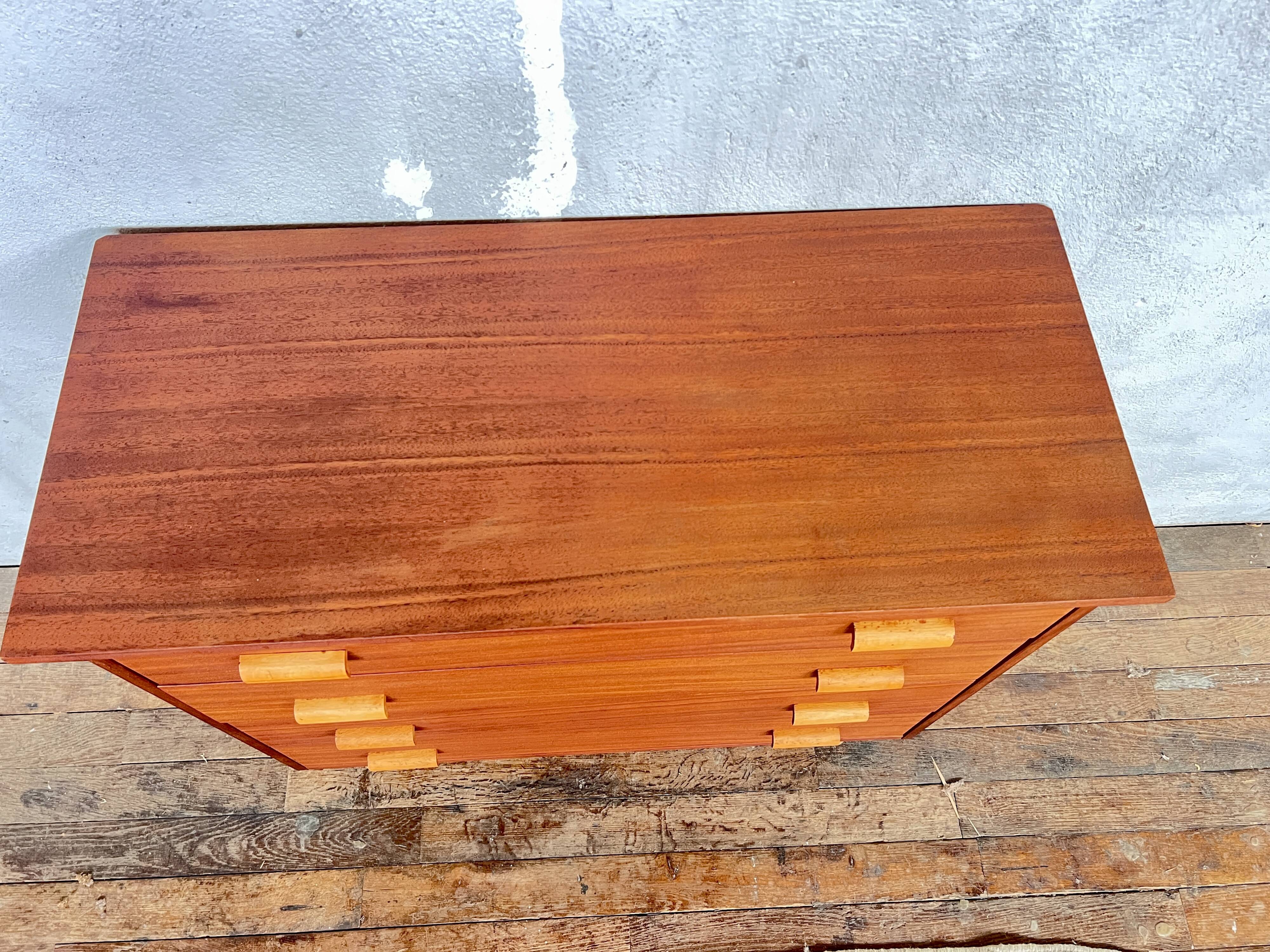 Scandinavian teak chest of drawers