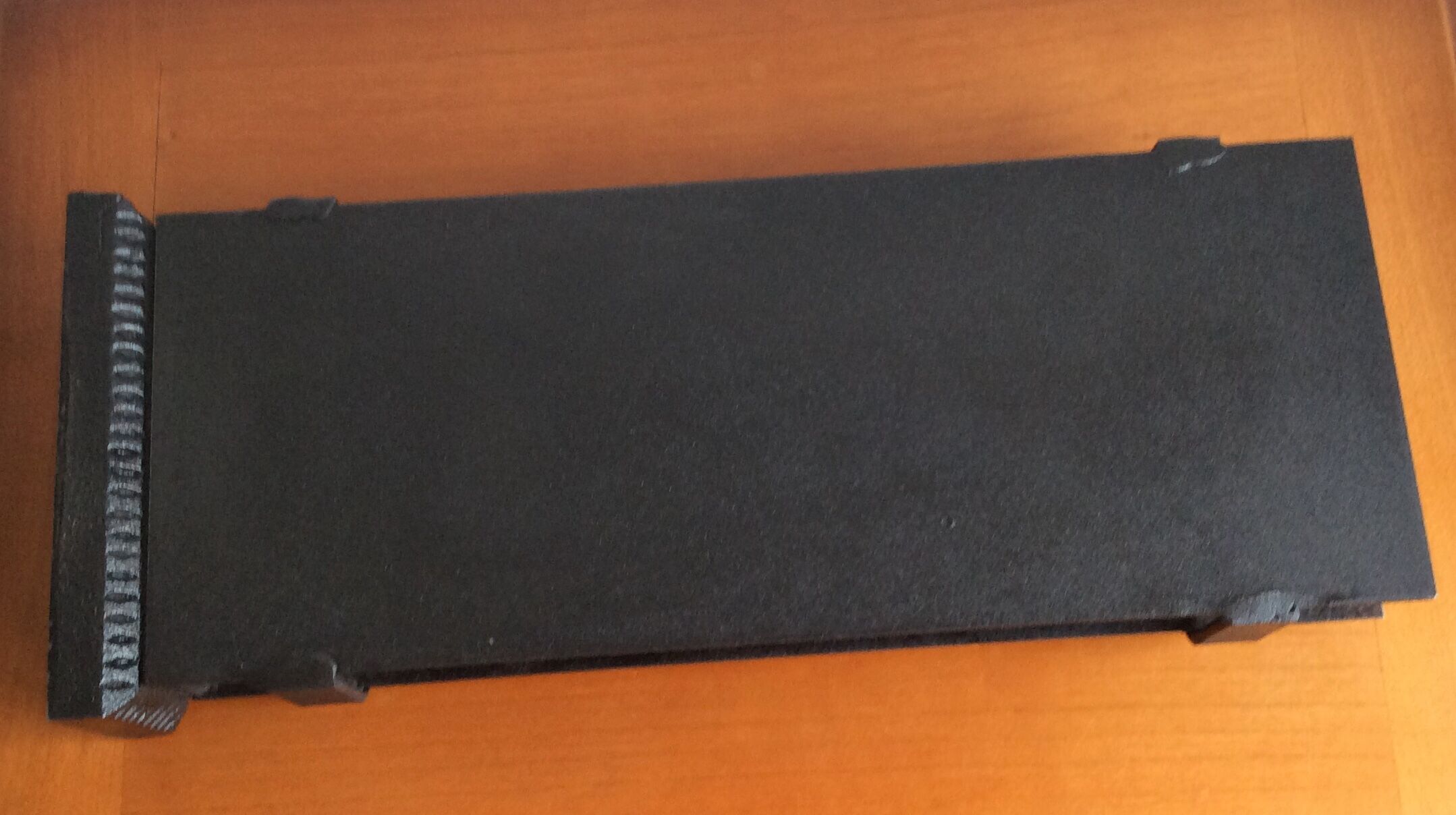 Matchbox holder (xxl) for steel and brass fireplace (fleur de lys) - vintage