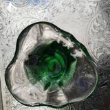 Sklo green gradient glass pocket or ashtray