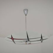 Modernist Czechoslovakian Zukov pendant light, geometric pattern, 1960