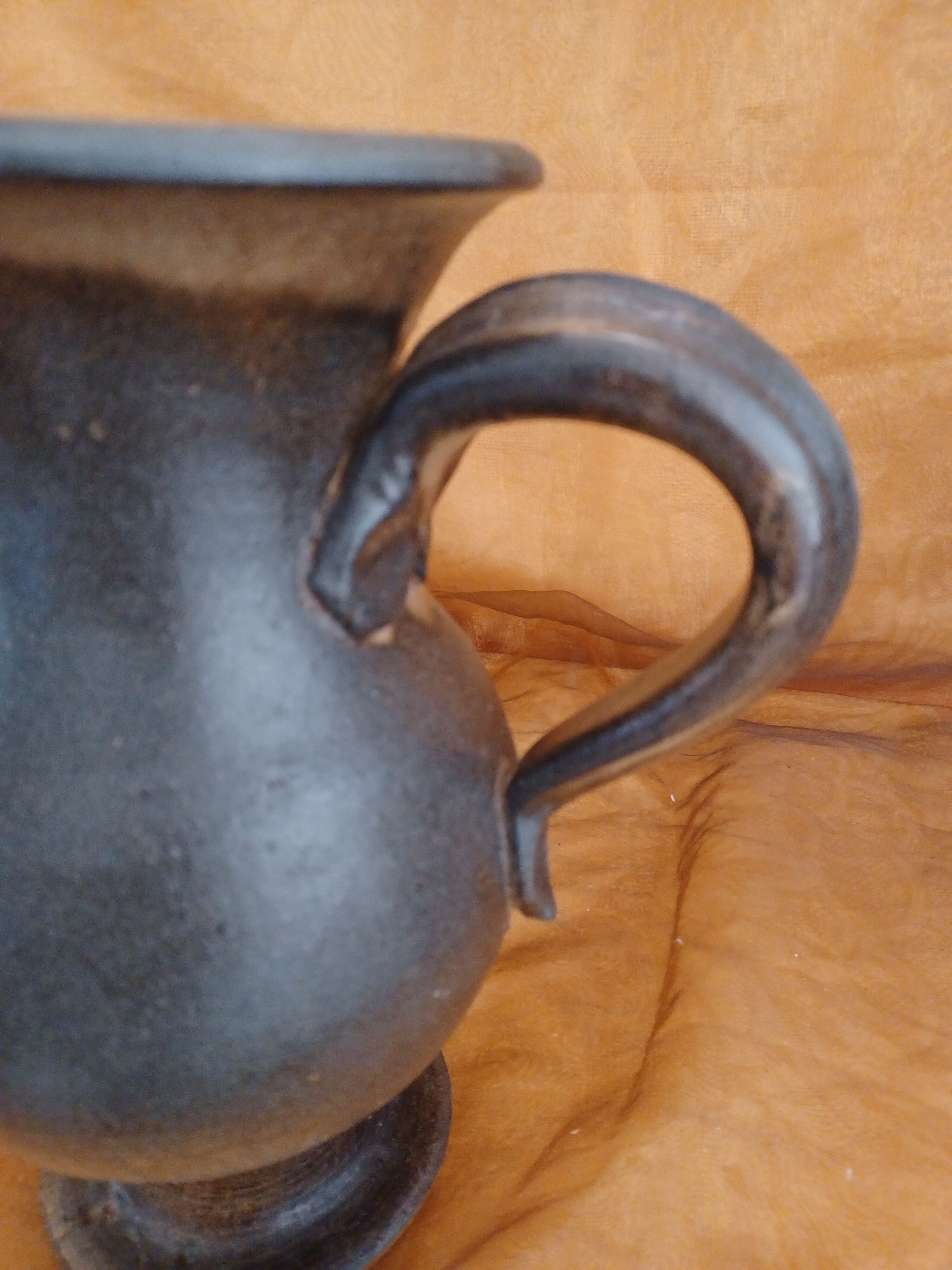 Ceramic jug signed Jean Marais Vallauris