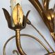 Paire d'appliques épi de blé doré