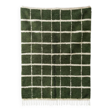 Tapis berbère vert grille 200x300 cm