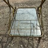 Vintage gold metal server