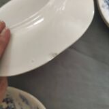 4 assiettes bleus Gien Wedgwood
