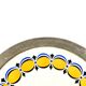 Art Nouveau tray, silver-plated brass, white porcelain, Austria, early 20th century
