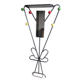 Large Wall-Mounted Coat Rack from the 50s and 60s, Attributed to Roger Féraud
