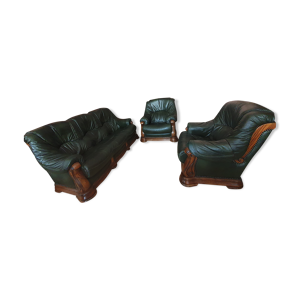 Salon canapé avec fauteuils en