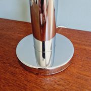 Space Age tubular lamp in chrome metal, 1970s