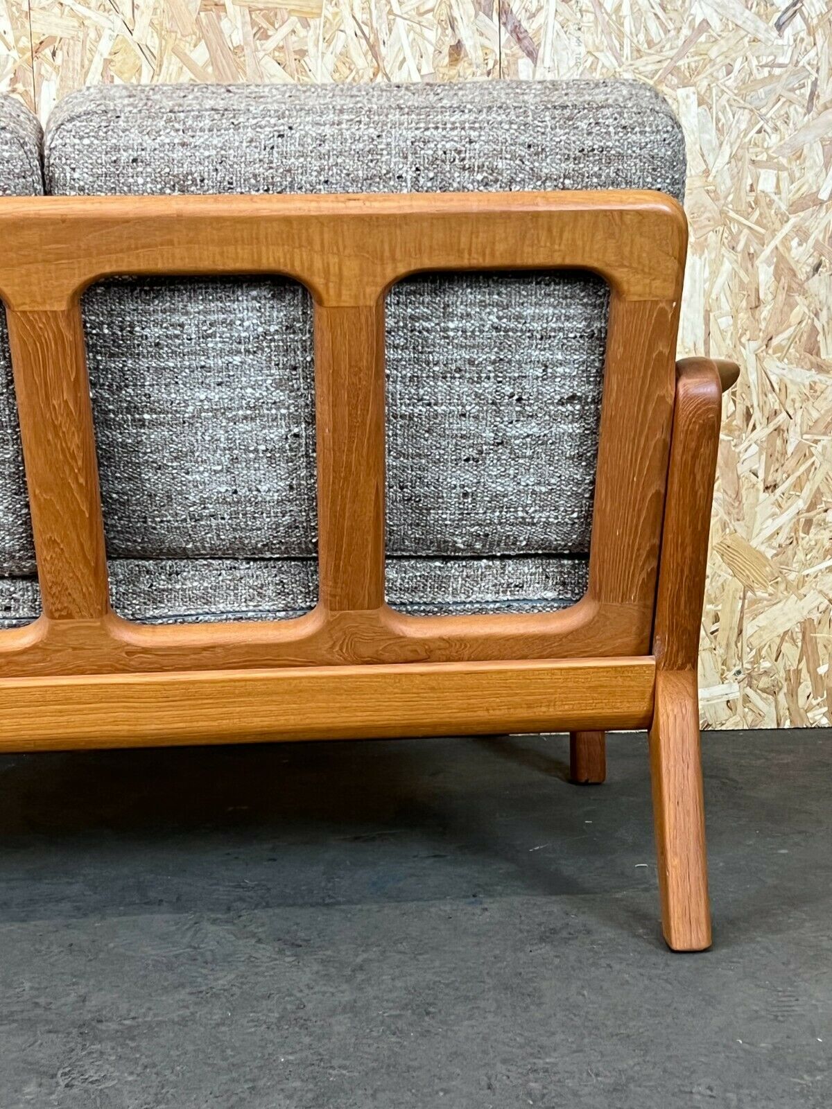60s 70s teak sofa 2 seater couch J. Kristensen Danish Denmark Design 60s 70s