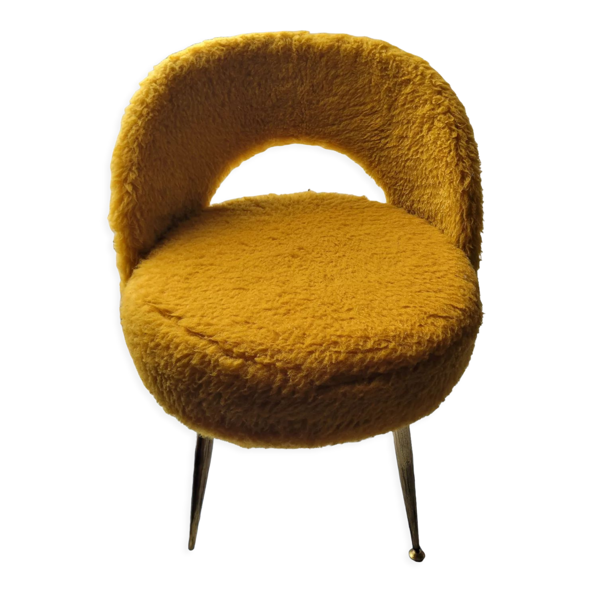 Mustard moumoute armchair