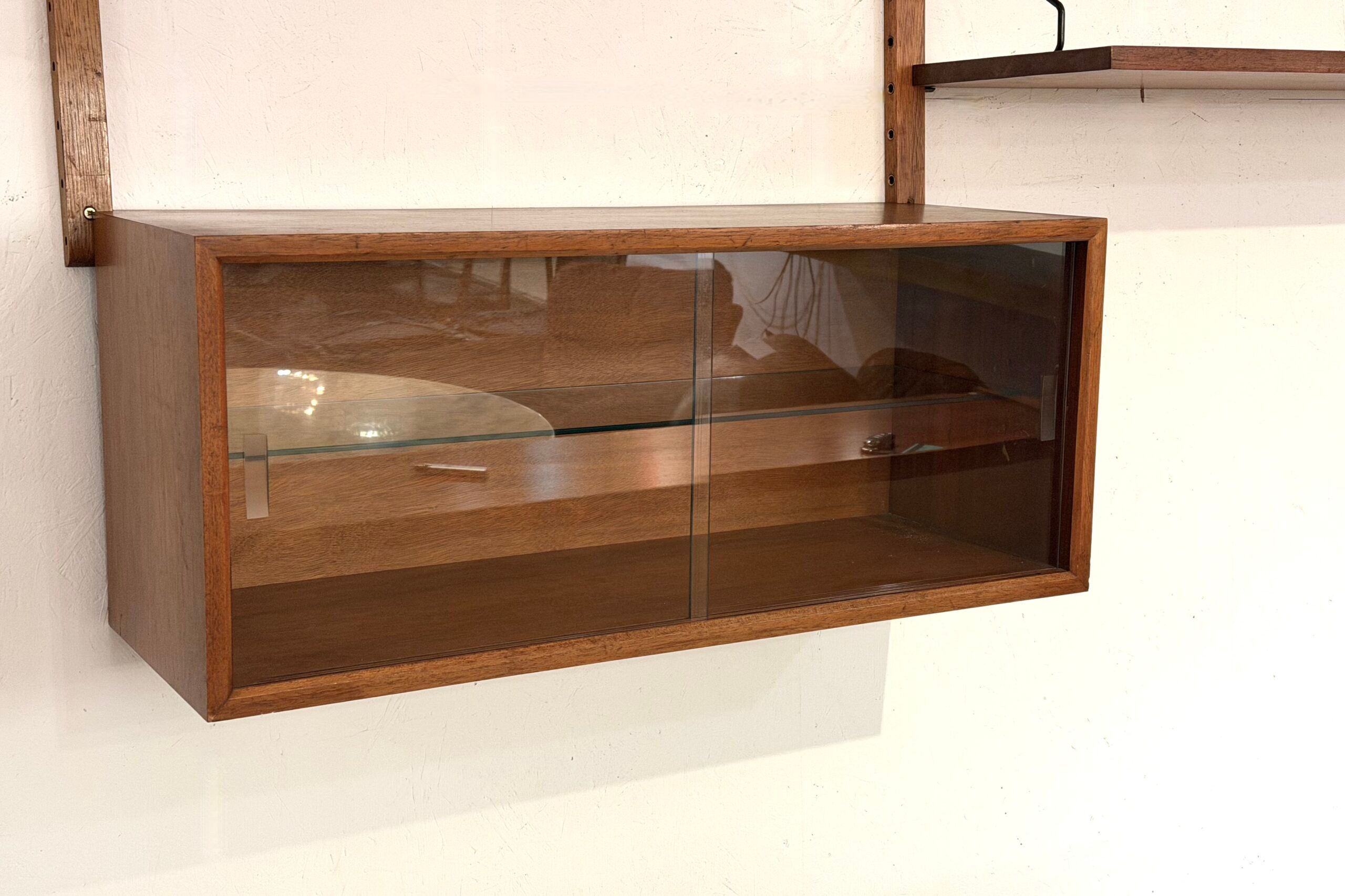 Teak wall library in the style of Poul Cadovius – 1960s