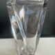 Asymmetrical crystal vase from Sèvres, 1970s.