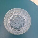 Round cast glass ceiling lamp