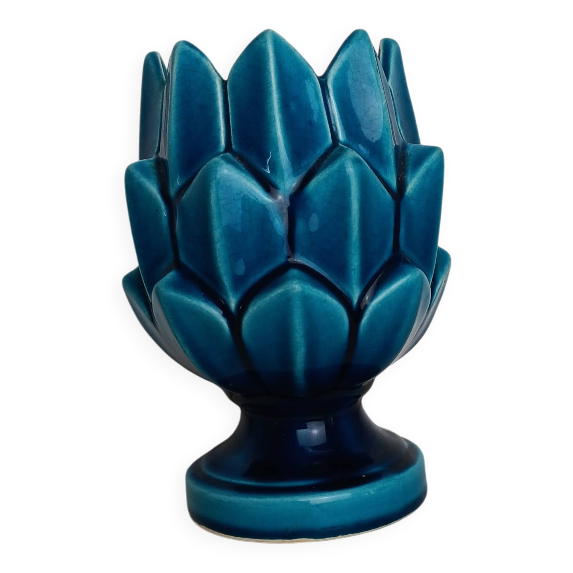 Artichoke Blue Turquoise Charolles pottery