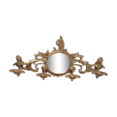 Portemanteau en bronze avec miroir
