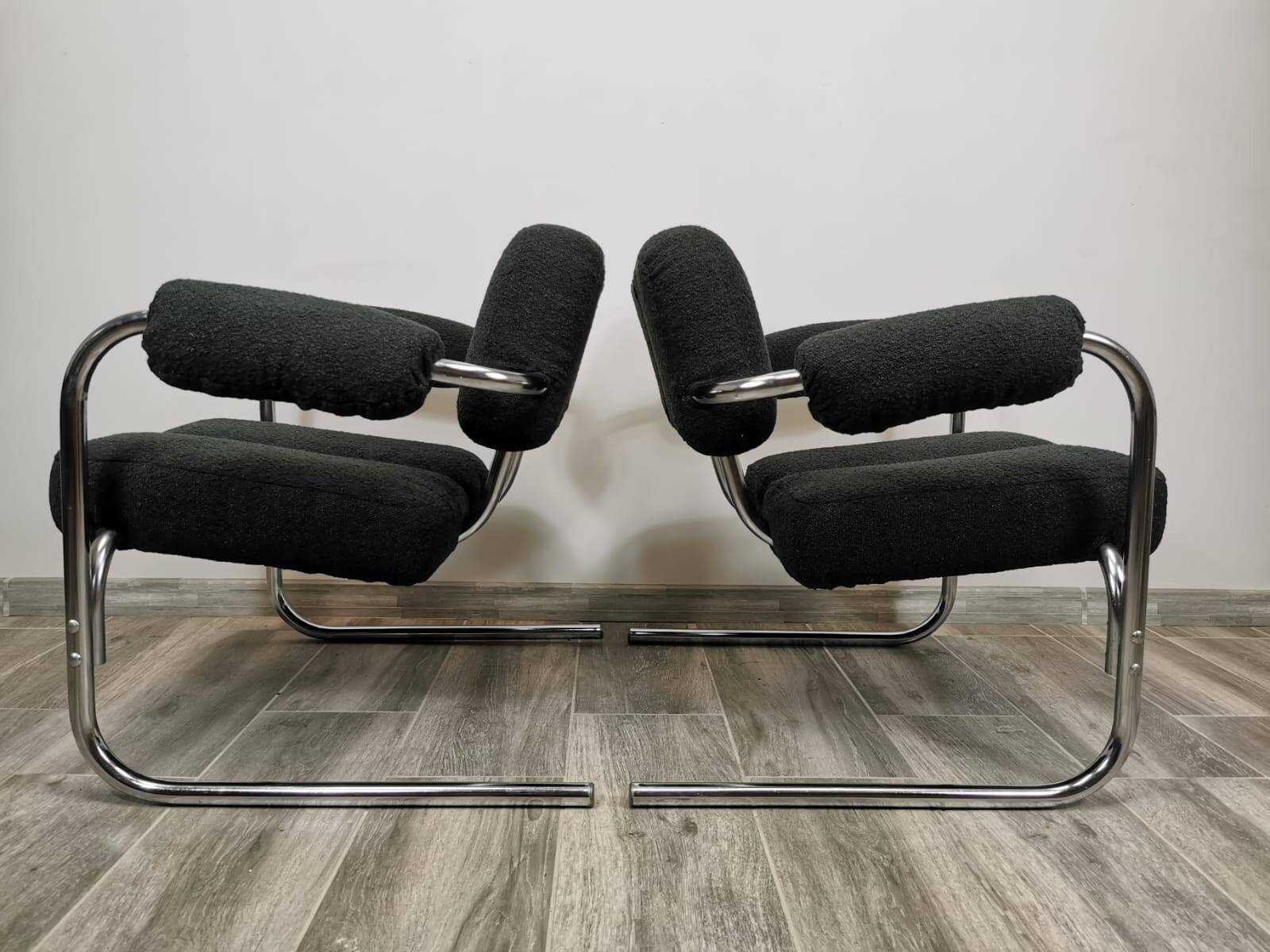 Mid-century restored armchairs