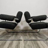 Mid-century restored armchairs