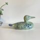Vintage Blue Ceramic Duck