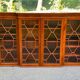 Grande bibliothèque anglaise en bois massif XIXème