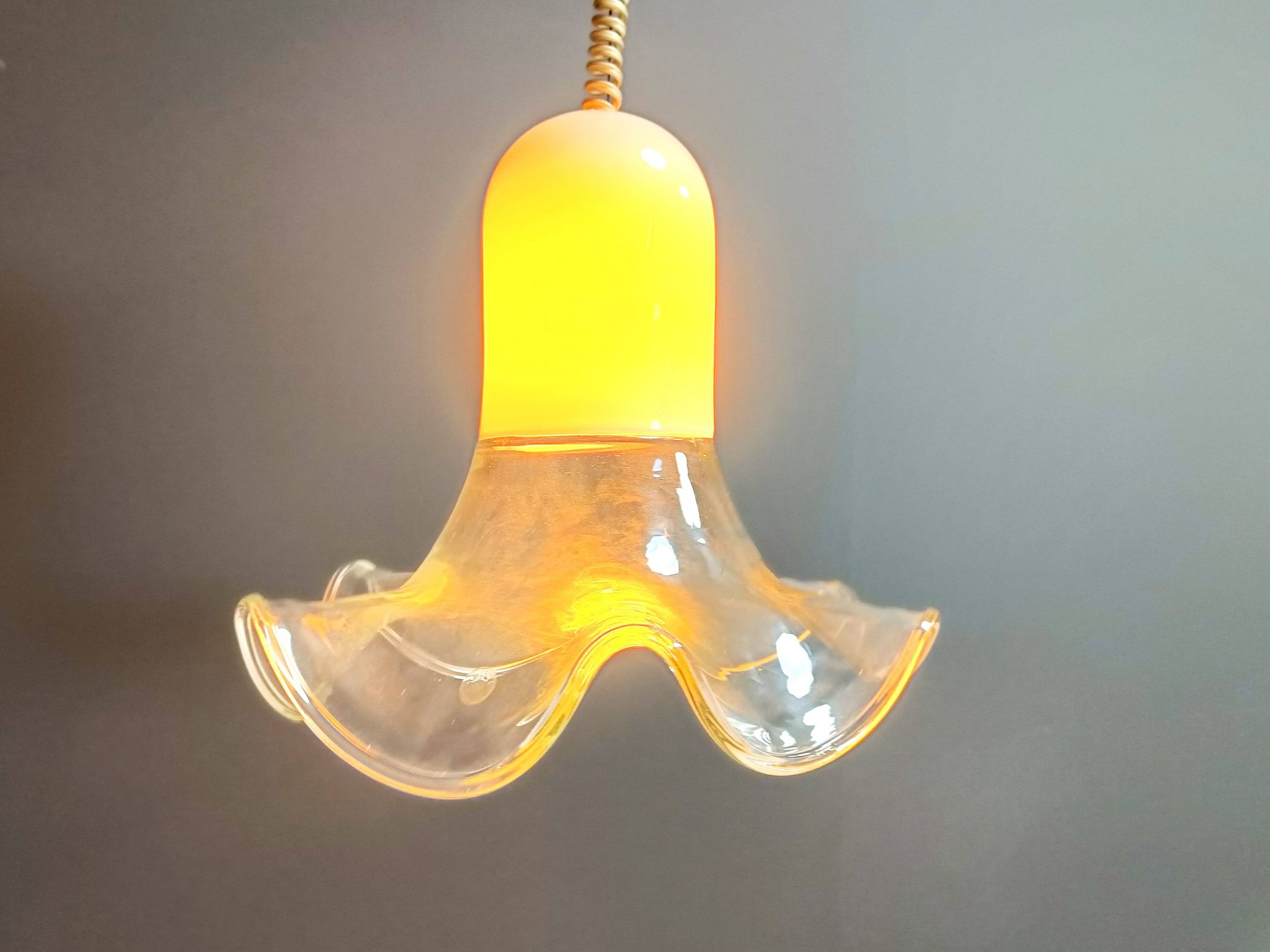 Murano pendant light by Roberto Pamio & Renato Toso, 1970s for Leucos