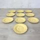 Ensemble de 10 petites assiettes Genevieve Lethu