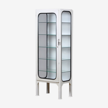 Armoire médicale en fer vintage années 1970