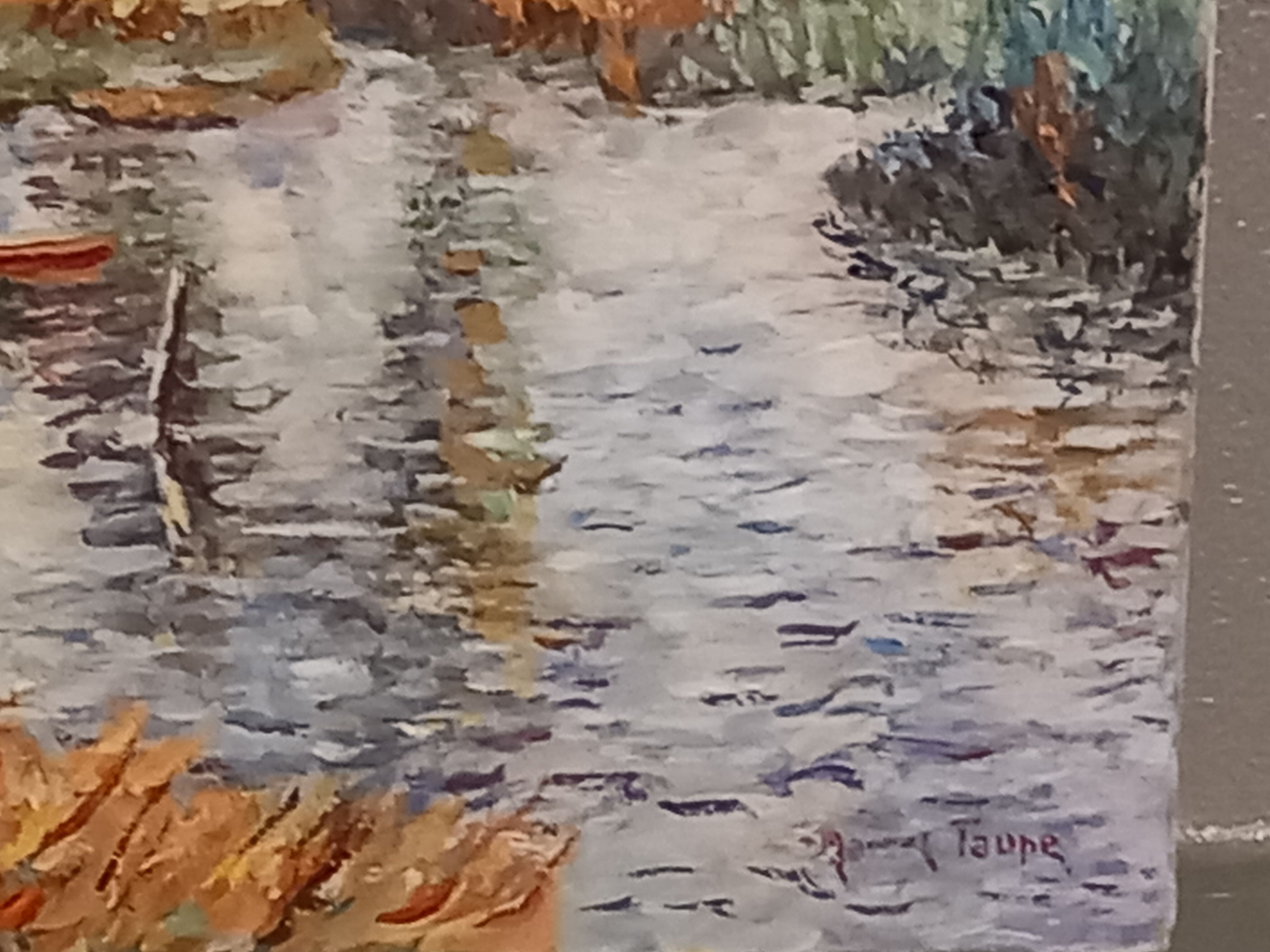 Oil on canvas signed-landscape