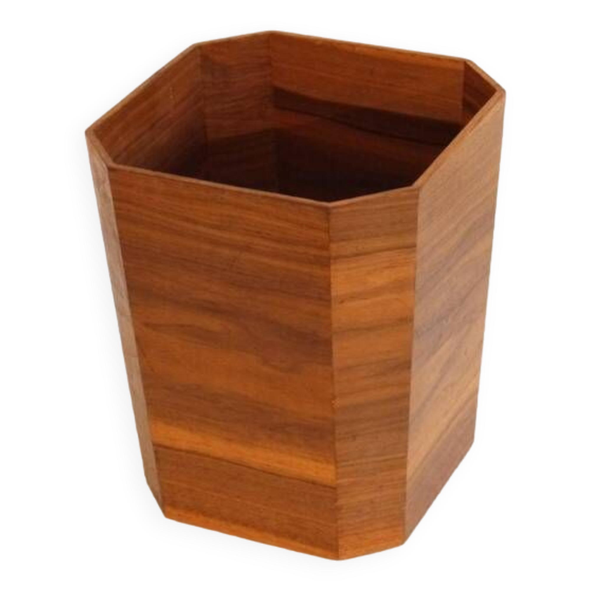 Danish teak wastepaper basket 1960