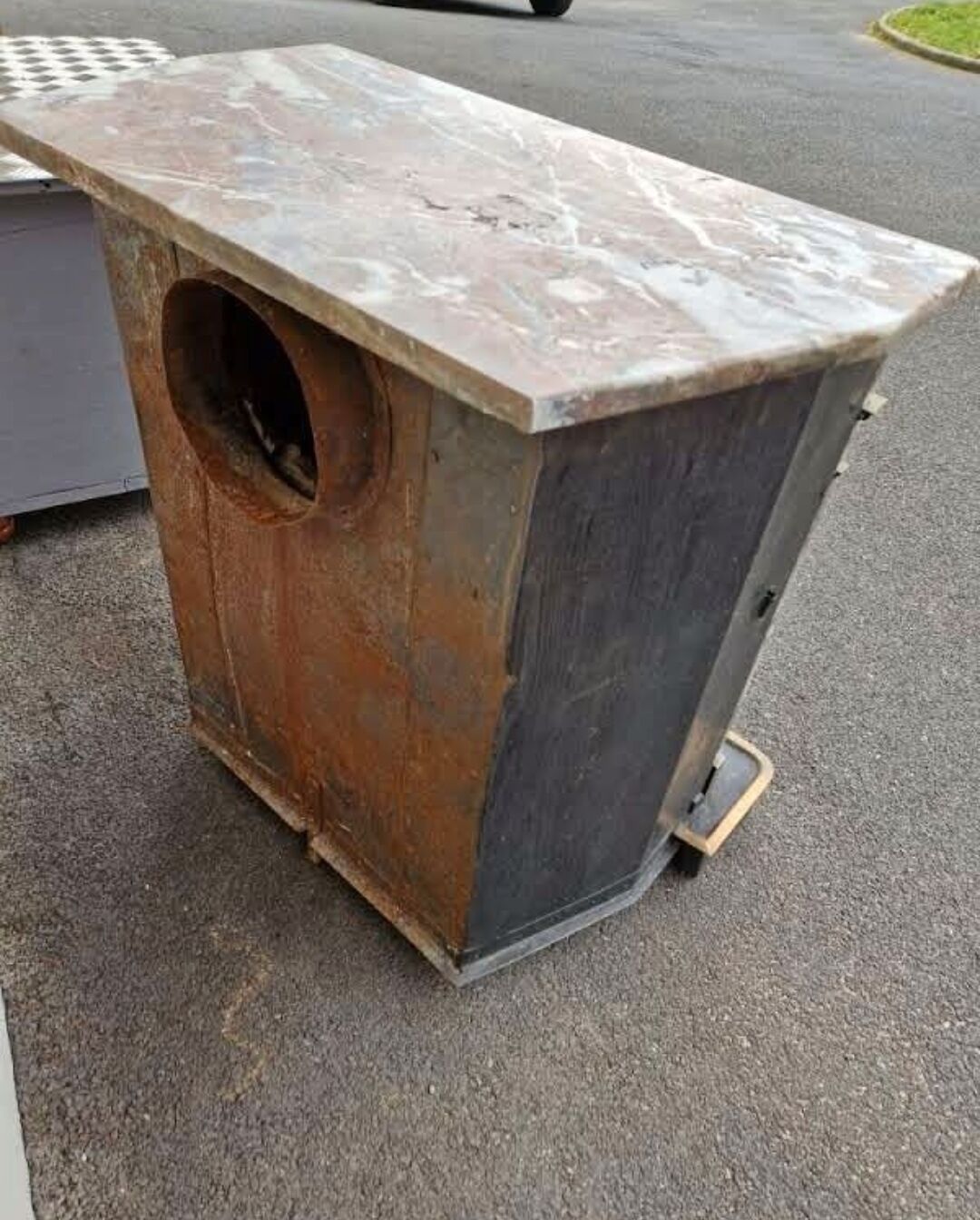 Stove fireplace old marble